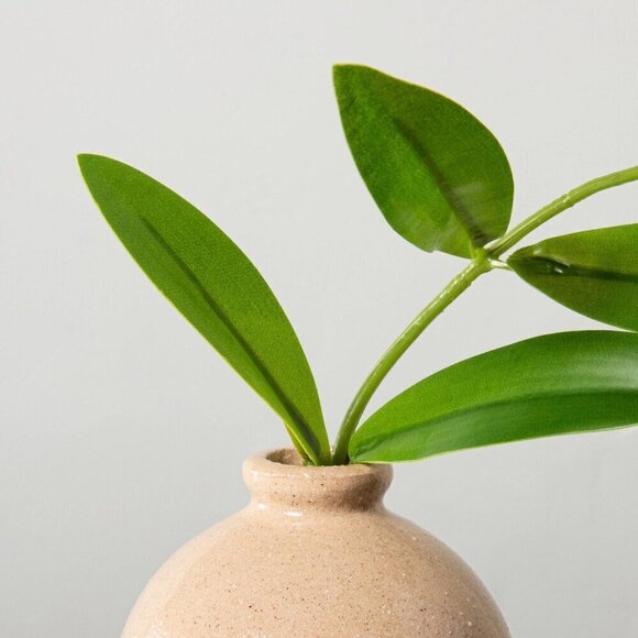 Hearth & Hand Magnolia 10" Faux Hoya Leaf Stem Potted Arrangement - Picture 3 of 5